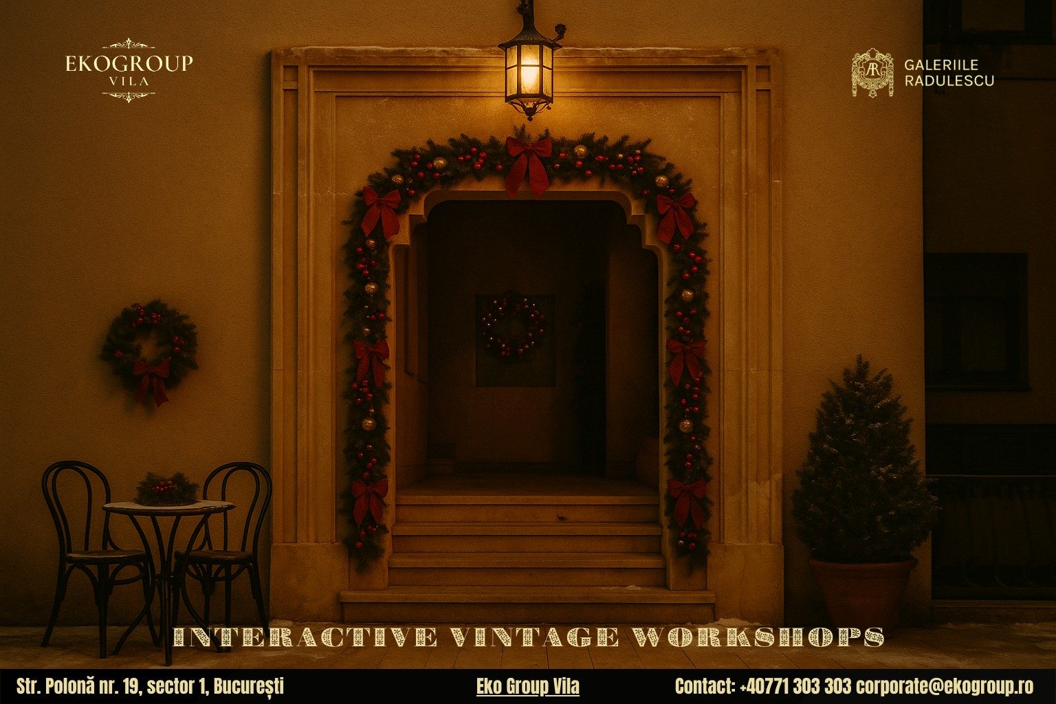 Activitati de Craciun cu parfum interbelic: Experiența Crăciunului anilor ’30 la Eko Group Vila 5 Activitati de Craciun cu parfum interbelic: Experiența Crăciunului anilor ’30 la Eko Group Vila